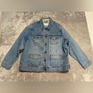 Vintage Eddie Bauer Denim Trucker Jean Jacket Women’s Medium